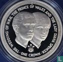 Île de Man 1 crown 1981 (BE - argent) "Royal Wedding of Prince Charles and Lady Diana - portraits" - Image 2