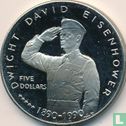 Marshalleilanden 5 dollars 1990 "100th anniversary Birth of Dwight David Eisenhower" - Afbeelding 2
