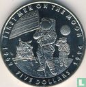 Îles Marshall 5 dollars 1994 "25th anniversary First Men on the Moon" - Image 1