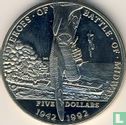 Îles Marshall 5 dollars 1992 "To the Heroes of Battle of Midway" - Image 1