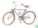 grijze herenfiets