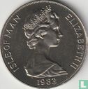 Isle of Man 1 crown 1983 (copper-nickel - without DMIHE) "Bicentenary of manned flight - Orbiter Space Shuttle" - Image 1