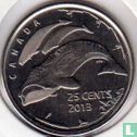 Canada 25 cents 2013 (type 1) "Life in the North" - Afbeelding 1