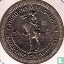 Isle of Man 1 crown 1984 (copper-nickel) "1984 Summer Olympics in Los Angeles - equestrian" - Image 2