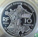 Frankrijk 10 francs 2001 (PROOF) "Eiffel Tower" - Afbeelding 1