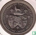 Isle of Man 1 crown 1984 (copper-nickel) "Quincentenary of the College of Arms - lion above shields" - Image 2