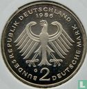Germany 2 mark 1986 (G - Theodor Heuss) - Image 1