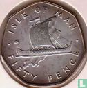Insel Man 50 Pence 1976 (Silber) - Bild 2