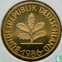 Duitsland 10 pfennig 1986 (D) - Afbeelding 1