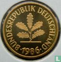 Deutschland 5 Pfennig 1986 (J) - Bild 1