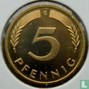 Allemagne 5 pfennig 1986 (G) - Image 2