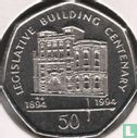 Man 50 pence 1994 "Legislative Building Centenary" - Afbeelding 2