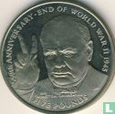 Isle of Man 5 pounds 1995 "50th anniversary End of World War II" - Image 2