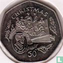 Île de Man 50 pence 1997 "Christmas 1997" - Image 2