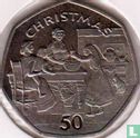 Man 50 pence 1998 "Christmas 1998" - Afbeelding 2