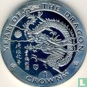 Isle of Man 1 crown 2000 "Year of the Dragon" - Image 2