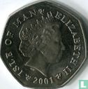 Man 50 pence 2001 - Afbeelding 1