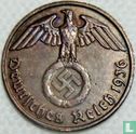Empire allemand 1 reichspfennig 1936 (J - croix gammée) - Image 1