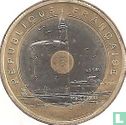 France 20 francs 1993 (essai) "Mediterranean games" - Image 2