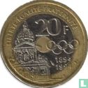 Frankrijk 20 francs 1994 "Centenary of International Olympic Committee created by Pierre de Coubertin" - Afbeelding 1