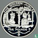 Guernesey 5 pounds 2002 (BE - argent) "The Golden Jubilee" - Image 2