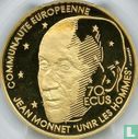 Frankrijk 500 francs / 70 écus 1992 (PROOF - goud) "Jean Monnet" - Afbeelding 2