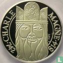 France 500 francs / 70 écus 1990 (PROOF - platinum) "Charlemagne" - Image 2