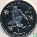 Man 1 crown 2013 (kleurloos) "2014 Winter Olympics in Sochi - Curling" - Afbeelding 2