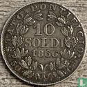 États pontificaux 10 soldi 1866 - Image 1