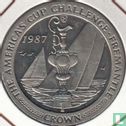 Man 1 crown 1987 (koper-nikkel) "America's Cup - the trophy" - Afbeelding 2