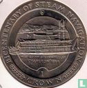Man 1 crown 1988 "Bicentenary of Steam Navigation - Chaperon" - Afbeelding 2