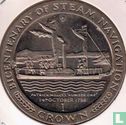 Insel Man 1 Crown 1988 "Bicentenary of Steam Navigation - Patrick Miller's Number One" - Bild 2