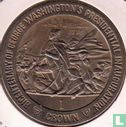 Isle of Man 1 crown 1989 "Bicentenary of George Washington's Presidential Inauguration - Crossing the Delaware" - Image 2