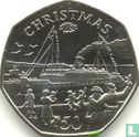 Isle of Man 50 pence 1990 (AA) "Christmas 1990" - Image 2
