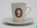 Koffiekop en schotel Yvonne 2 - Decor Onbekend - Mosa - Image 1