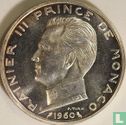 Monaco 5 francs 1960 (proefslag - zilver) - Afbeelding 1