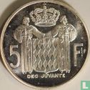 Monaco 5 francs 1960 (proefslag - zilver) - Afbeelding 2