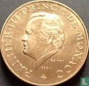 Monaco 10 francs 1974 (trial - cupronickel) "25th anniversary of Reign of Prince Rainier III" - Image 2