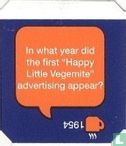 In what year did the first "Happy Little Vegemite" advertising appear? - 1954 - Image 1