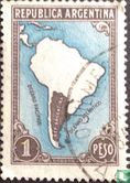 Kaart van Zuid-Amerika (zonder landsgrenzen) - Afbeelding 1