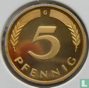 Allemagne 5 pfennig 1984 (G) - Image 2