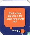 What animal appears in the iconic Antz Pantz ad? - Echidna - Afbeelding 1