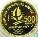 Frankreich 500 Franc 1991 (PP) "1992 Olympics - Ice hockey" - Bild 1