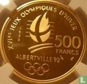 Frankrijk 500 francs 1990 (PROOF) "1992 Olympics - Slalom" - Afbeelding 1