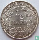 Duitse Rijk ½ mark 1912 (F) - Afbeelding 1