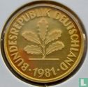 Duitsland 5 pfennig 1981 (F) - Afbeelding 1