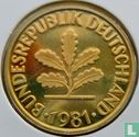 Duitsland 10 pfennig 1981 (D) - Afbeelding 1