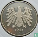 Allemagne 5 mark 1981 (J) - Image 1