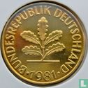 Duitsland 10 pfennig 1981 (F) - Afbeelding 1