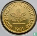 Duitsland 5 pfennig 1981 (D) - Afbeelding 1